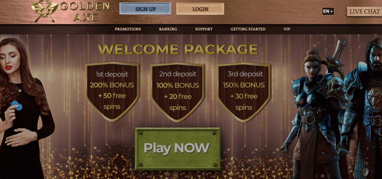 golden axe casino promo code