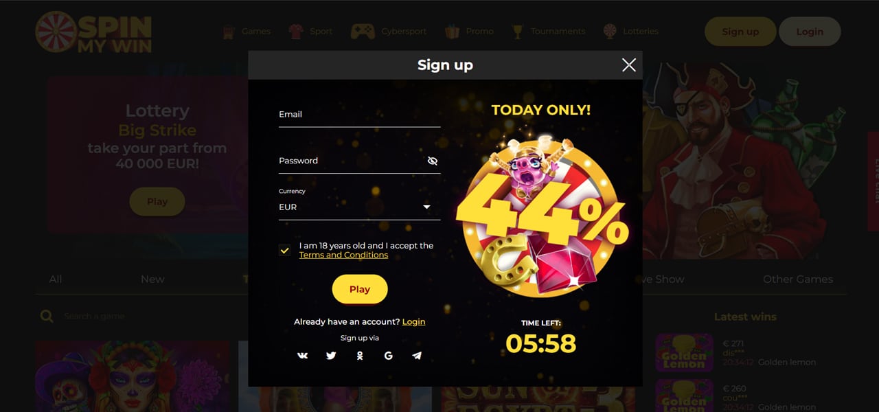 spin my win casino review